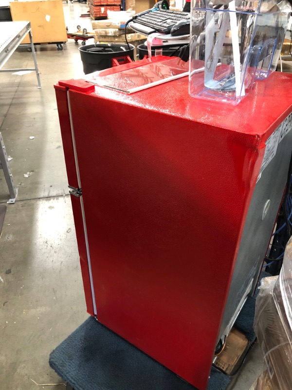 Photo 4 of Frigidaire EFR840-RED 3.2 Cu Ft Red 2 Door Retro Bar Fridge with Side Bottle Opener
