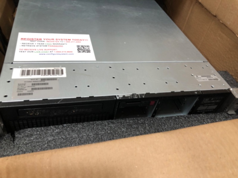 Photo 2 of ***PARTS ONLY***
HP Proliant DL380P G8 8 Bays 2.5 Server - 2X Intel Xeon E5-2620 2.0GHz 6 Core - 48GB DDR3 REG Memory - HP P420i 512MB Raid Controller - 600GB (2X 300GB 10K SAS HDD) - 2X 750w PSU (Renewed)
