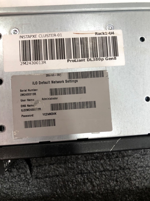 Photo 5 of ***PARTS ONLY***
HP Proliant DL380P G8 8 Bays 2.5 Server - 2X Intel Xeon E5-2620 2.0GHz 6 Core - 48GB DDR3 REG Memory - HP P420i 512MB Raid Controller - 600GB (2X 300GB 10K SAS HDD) - 2X 750w PSU (Renewed)
