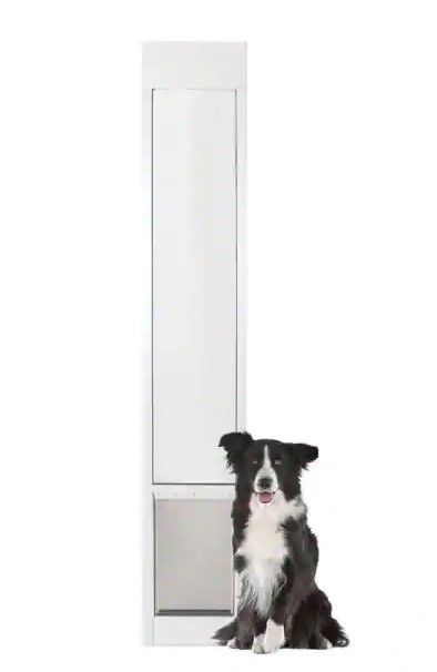Photo 1 of 
PetSafe
8 1/4 in. x 12 1/4 in. Medium White Freedom Patio Panel (76 in. to 81 in.) Pet Door