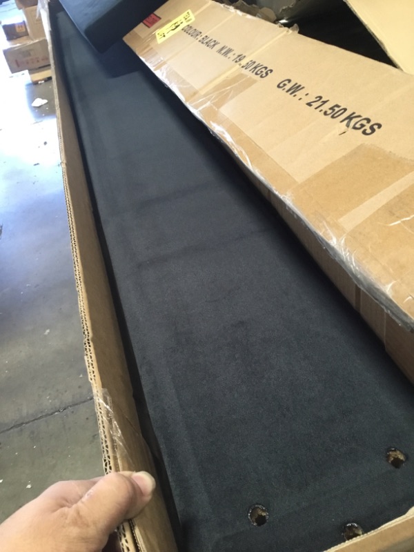 Photo 3 of ****INCOMPLETE BOX 1 OF 2****
Home Life furBed00007_Suede_Full_Black Platform Bed
