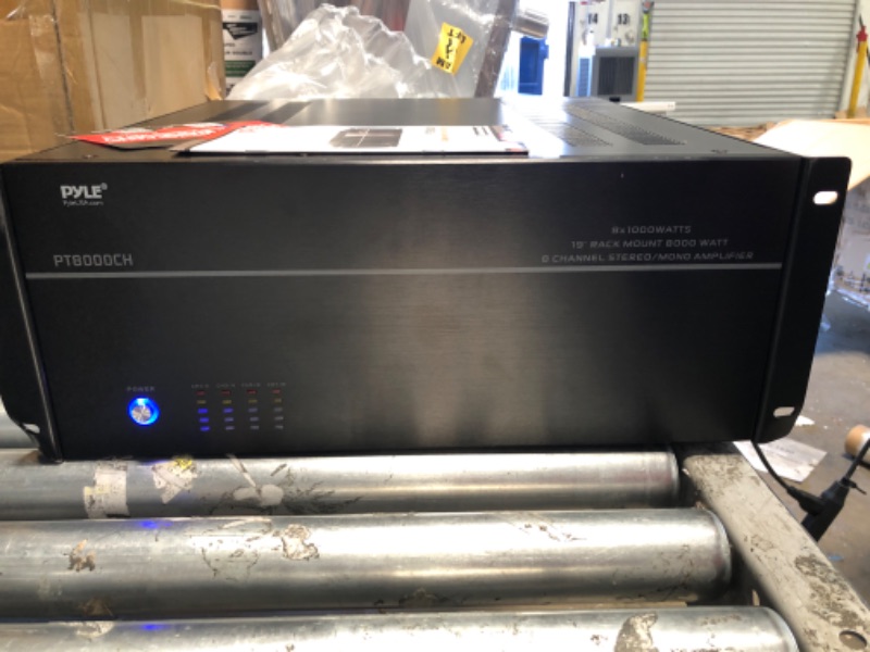 Photo 4 of Pyle Pt8000ch 8 Channel High Power Amplifier
*Minor damage*