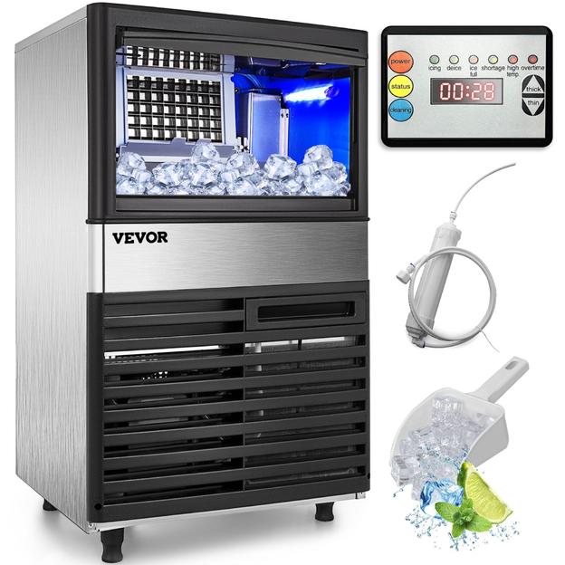 Photo 1 of ***PARTS ONLY***
VEVOR 55kg/24hrs Commercial Ice Maker Ice Cube Making Machine 120lbs Nano Sterilizing
