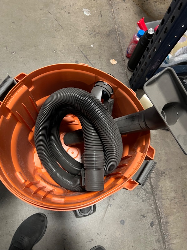 Photo 5 of 12 Gal. 5.0-Peak HP NXT Wet/Dry Shop Vacuum with Filter, Hose and Accessories
