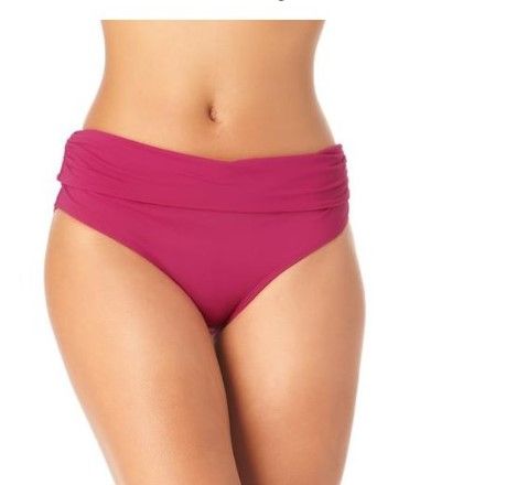 Photo 1 of Anne Cole - Women's Convertible High Waist Shirred Swim Bottom // SIZE MEDIUM

