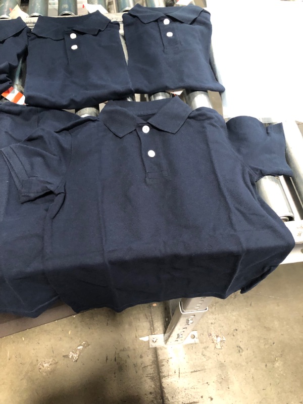 Photo 4 of Boy' 5pk Hort Leeve Uniform Polo Hirt - Cat & Jack™ // SIZE SMALL 6/7
