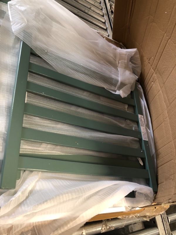 Photo 1 of Dream On Me Aden 4-in-1 Convertible Mini Crib in Green
