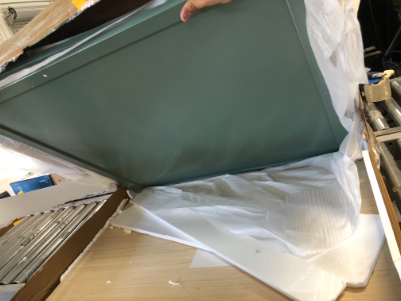 Photo 1 of Dream On Me Aden 4-in-1 Convertible Mini Crib in Green