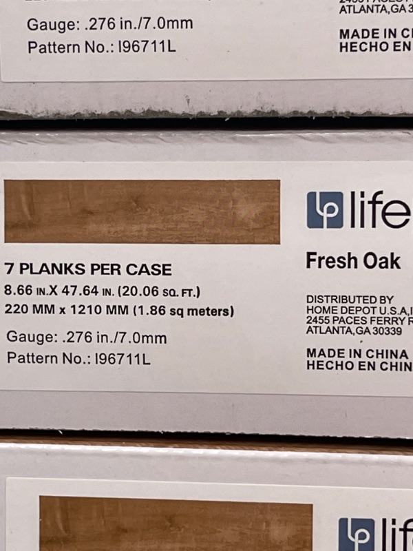 Photo 1 of 44 Cases Fresh Oak 8.7 in. W x 47.6 in. L Click Lock Luxury Vinyl Plank Flooring (20.06 sq. ft. / case) 