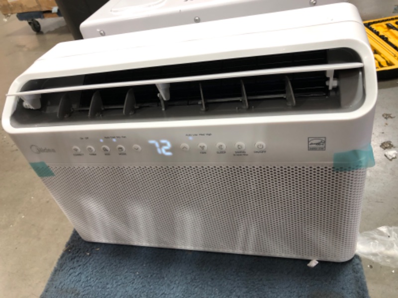 Photo 3 of Midea 8,000 BTU U-Shaped Smart Inverter Window Air Conditioner–Cools up to 350 Sq. Ft., Ultra Quiet with Open Window Flexibility, Works with Alexa/Google Assistant, 35% Energy Savings, Remote Control
