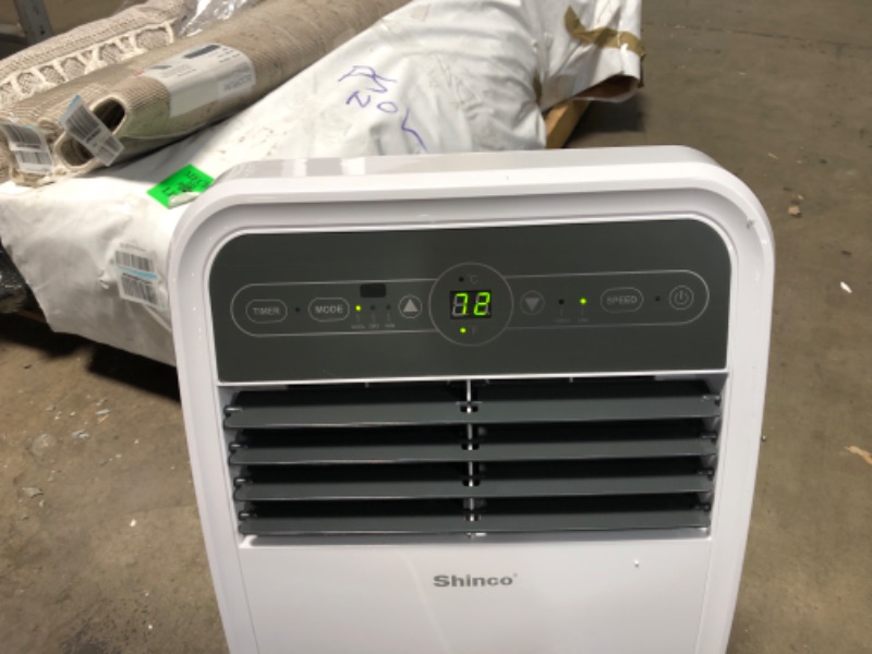 Photo 5 of Shinco 12,000 BTU Portable Air Conditioners with Built-in Dehumidifier Function, Fan Mode, Quiet AC Unit Cools Rooms to 400 sq.ft, LED Display, Remote Control, Complete Window Mount Exhaust Kit
