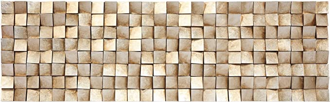 Photo 1 of Empire Art Direct Textured, Hand Painted Primo Mixed Media Wood Sculpture, Decor,Ready to Hang,Living Room, Bedroom ? Office 3D Wall Art, 72 in. x 3.4 in. x 22 in, Tan
