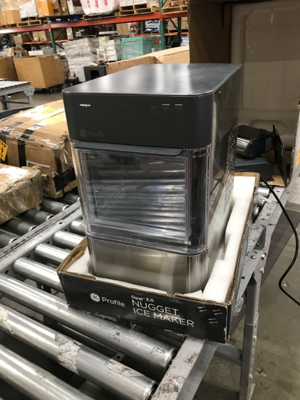 Photo 2 of ****POWERS BUT DOES NOT FUNCTION**
GE Profile Opal 2.0 | Countertop Nugget Ice Maker with Side Tank | Ice Machine with WiFi Connectivity | Smart Home Kitchen Essentials | Stainless Steel
