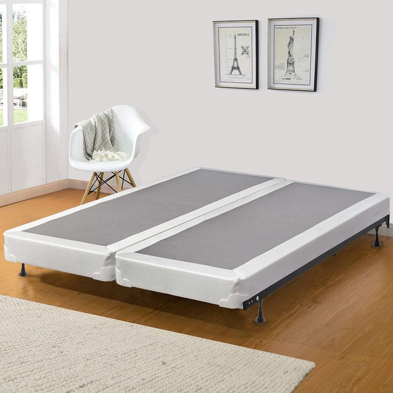 Photo 1 of *INCOMPLETE BOX 1 OF 2*Continental Sleep 4-inch Queen Size Assembled Split Box Spring For Mattress, Elegant Collection
