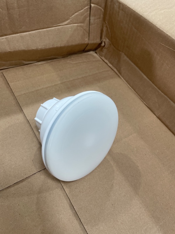 Photo 1 of Elkay Polymer Drain Fitting with Removable Basket Strainer and Rubber Stopper White
