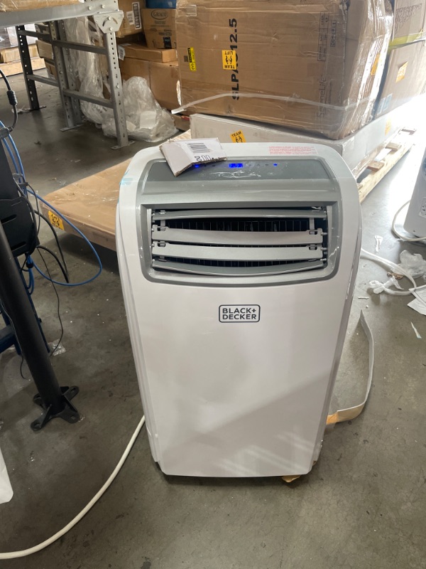 Photo 2 of BLACK+DECKER 8 000 BTU DOE (14 000 BTU ASHRAE) Portable Air Conditioner with Remote Control White
