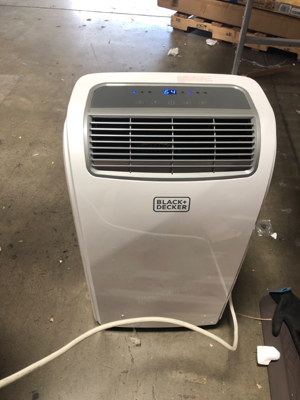 Photo 2 of BLACK+DECKER 8,000 BTU Portable Air Conditioner with Remote Control, White
