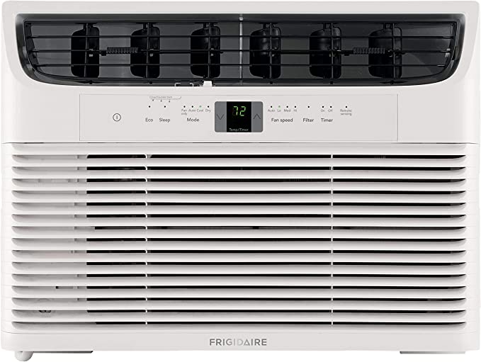 Photo 1 of Frigidaire 10,000 BTU 115V Window-Mounted Compact Air Conditioner with Remote Control, White
