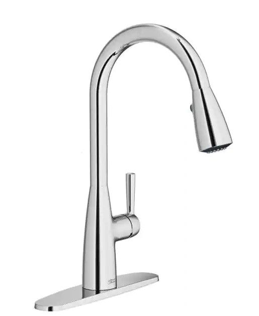 Photo 1 of American Standard Fairbury 2S Single-Handle Pull-Down Sprayer Kitchen Faucet in Polished Chrome