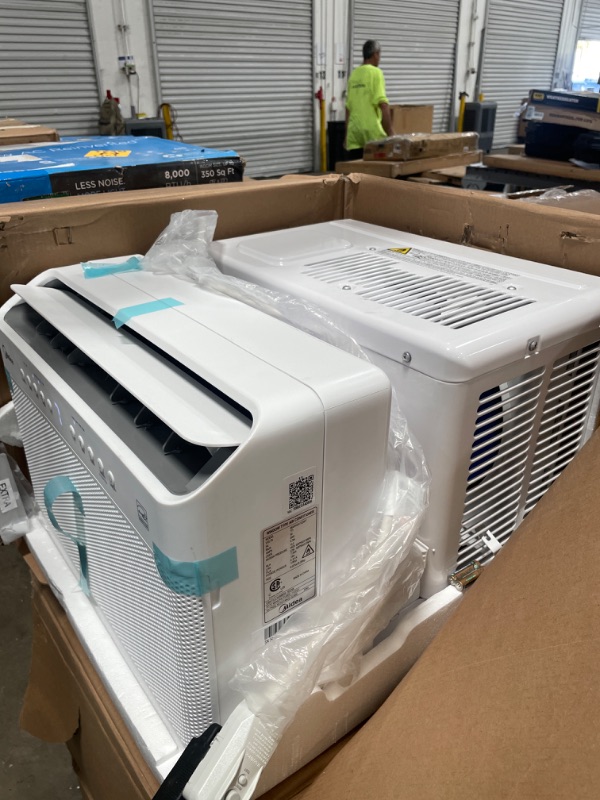 Photo 3 of Midea 8,000 BTU U-Shaped Smart Inverter Window Air Conditioner–Cools up to 350 Sq. Ft., Ultra Quiet with Open Window Flexibility, Works with Alexa/Google Assistant, 35% Energy Savings, Remote Control
