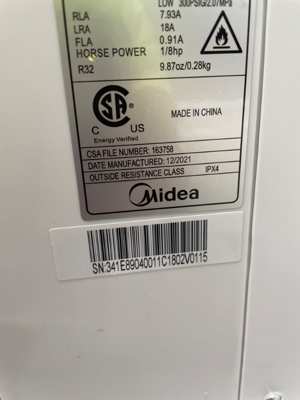 Photo 6 of Midea 8,000 BTU U-Shaped Smart Inverter Window Air Conditioner–Cools up to 350 Sq. Ft., Ultra Quiet with Open Window Flexibility, Works with Alexa/Google Assistant, 35% Energy Savings, Remote Control
