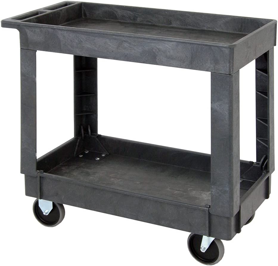 Photo 1 of ***PARTS ONLY*** Quantum Storage PC3518-33 Cart, Bussing Utility Transport, Plastic, 35" x 18" 33", Gray
