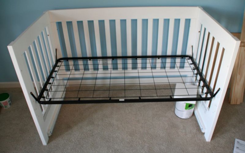 Photo 1 of 27" x 53" Metal Crib Mattress Support Frame
