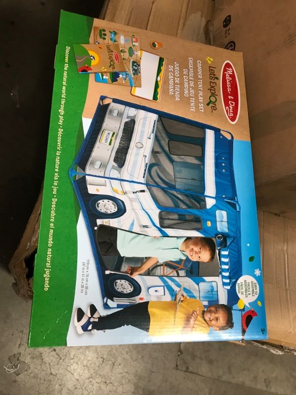 Photo 4 of Melissa & Doug Let's Explore Camper Tent Play Set

