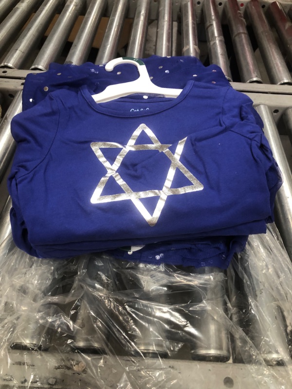 Photo 1 of *** WHOLE CASE OF 12***
Toddler Girls' Star of David Long Sleeve Tutu Dress - Cat & Jack™  4T

