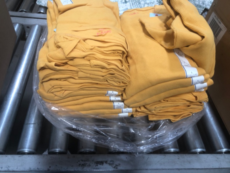 Photo 3 of ***WHOLE CASE OF 24***
Boys' Thermal Long Sleeve T-Shirt - Cat & Jack™ YELLOW SIZE LARGE 

