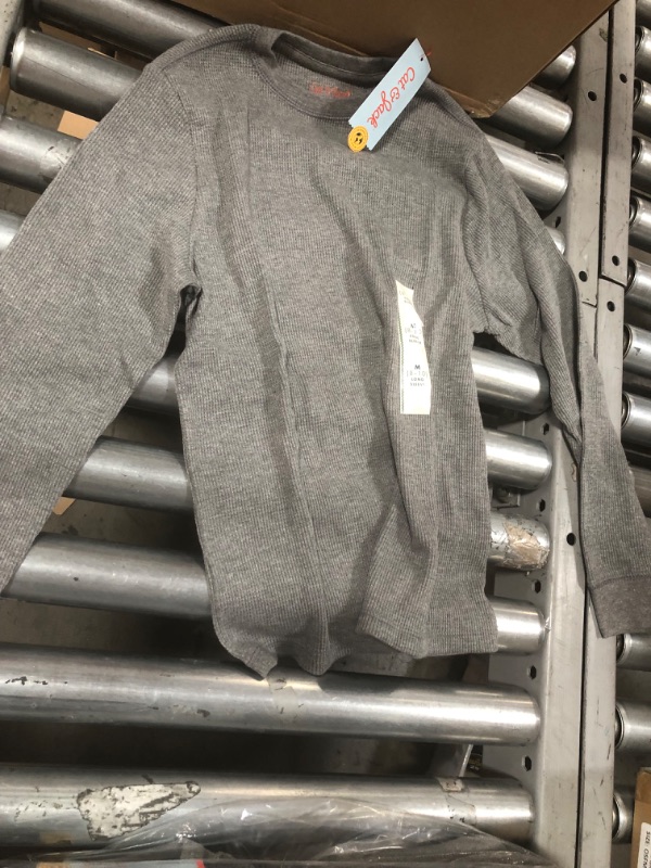 Photo 2 of ** WHOLE CASE OF 24**
Boys' Thermal Long Sleeve T-Shirt - Cat & Jack™ GREY SIZE M 

