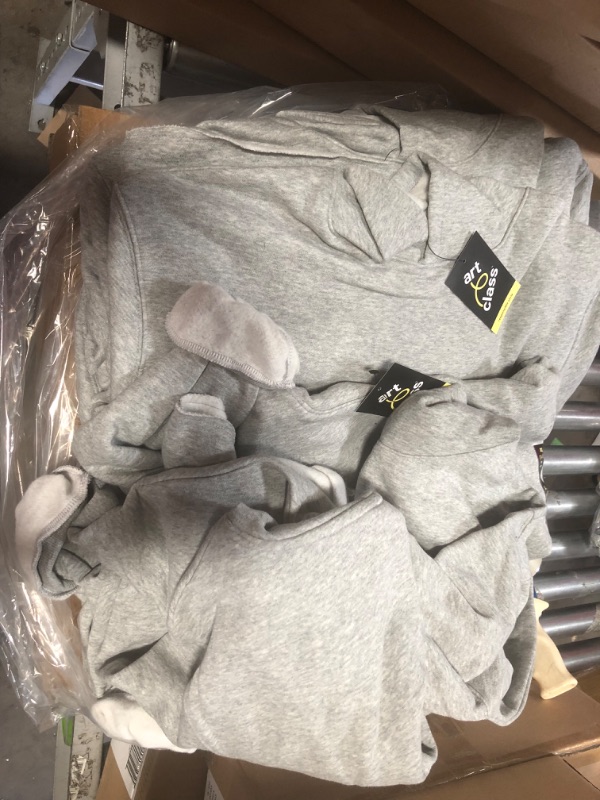 Photo 4 of ** WHOLE CASE OF 9***
Kids' Fleece Raw Edge Hoodie - Art Class™ GREY SIZE XL
