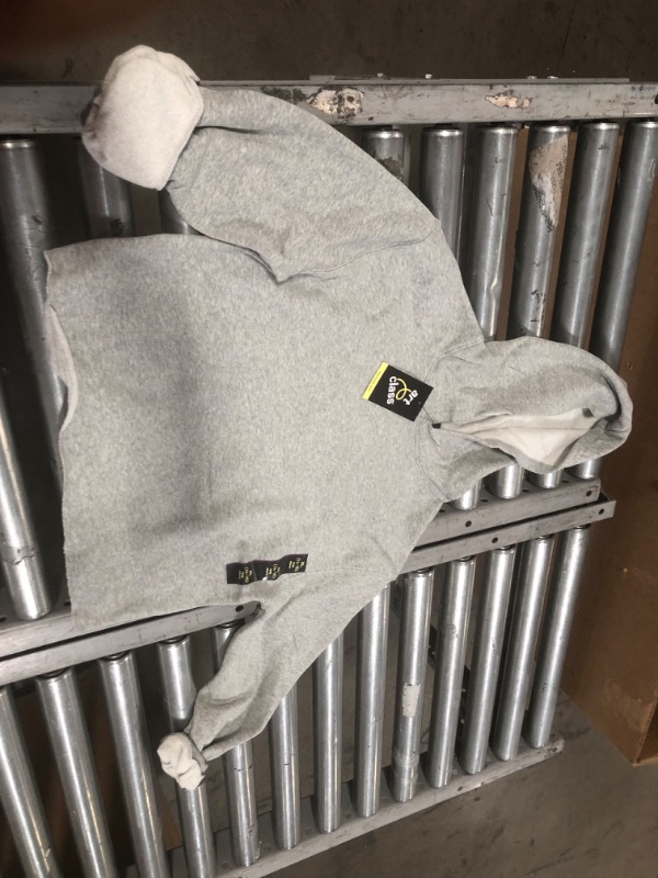 Photo 2 of ** WHOLE CASE OF 9***
Kids' Fleece Raw Edge Hoodie - Art Class™ GREY SIZE XL
