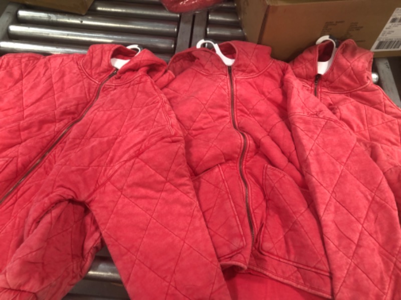 Photo 2 of 3 Hooded Quilted Jacket - Wild Fable™ SIZE XS
Coral Pink
