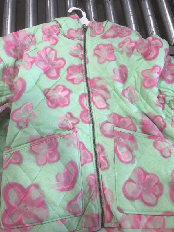 Photo 3 of 3 Hooded Quilted Jacket - Wild Fable™ SIZE M
Mint Green Floral