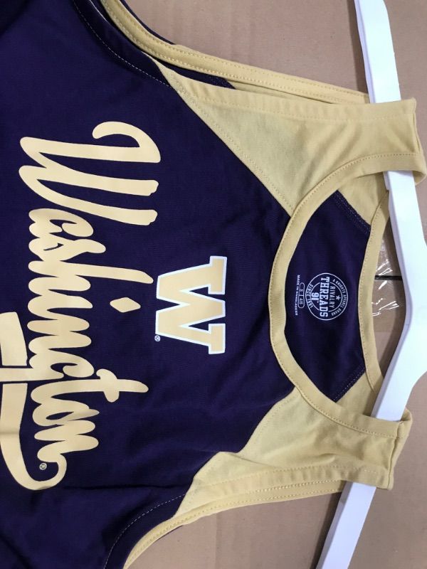 Photo 1 of Case of 8 - Rivalry Threads Girls Washington Tank Top - Purple/gold
- Small 