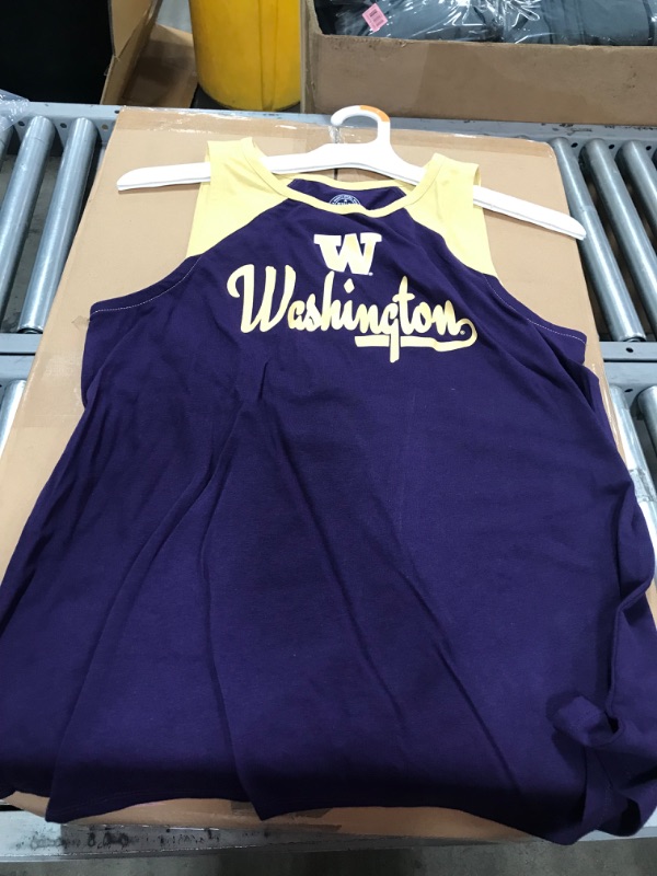 Photo 2 of Case of 8 - Rivalry Threads Girls Washington Tank Top - Purple/gold
- Small 