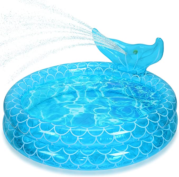 Photo 1 of Float Joy Mermaid Splash Pad, Sprinkler for Kids and Adults, 50''