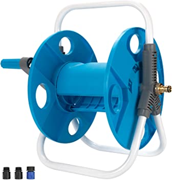 Photo 1 of (PARTS ONLY) Goutgo Hose Reel Cart Garden Hose Holder for Outside Hose Storage Stand for 3/4 inch 75 FT Hose with Quick Connector Adapters
