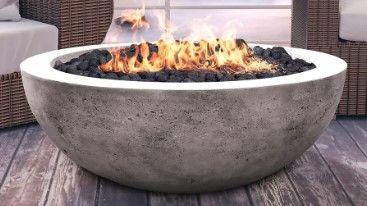 Photo 1 of (SCRATCHED) Prism Hardscapes Moderno 2 29-Inch Natural Gas Round Fire Bowl 