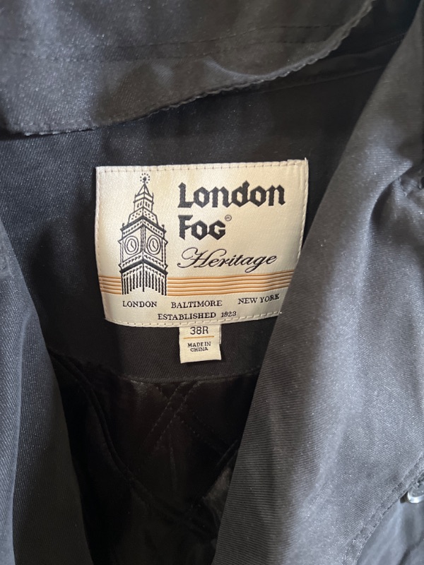 Photo 3 of SIZE:  38R -London Fog Men's Iconic Trench Coat
