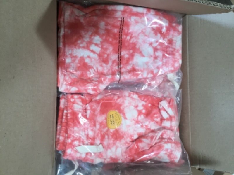 Photo 2 of *** WHOLE CASE OF 12***  
Toddler Mid-Length Knit Shorts - Cat & Jack™ SIZE 2T CORAL TIE DYE