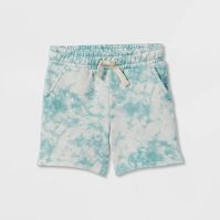 Photo 1 of *** WHOLE CASE OF 12*** 
Toddler Mid-Length Knit Shorts - Cat & Jack™ SIZE 5T Ocean Green Tie Dye