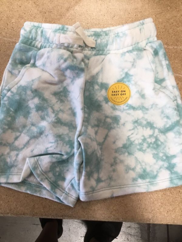 Photo 2 of *** WHOLE CASE OF 12*** 
Toddler Mid-Length Knit Shorts - Cat & Jack™ SIZE 3T Ocean Green Tie Dye
