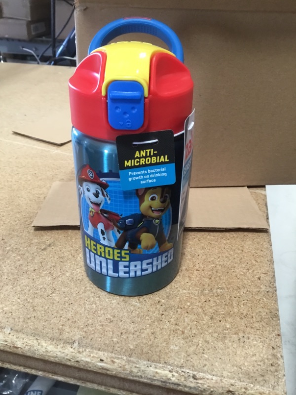 Photo 3 of *** WHOLE CASE OF 18*** 
PAW Patrol 14oz Stainless Steel Double Wall Valiant Bottle - Zak Designs

