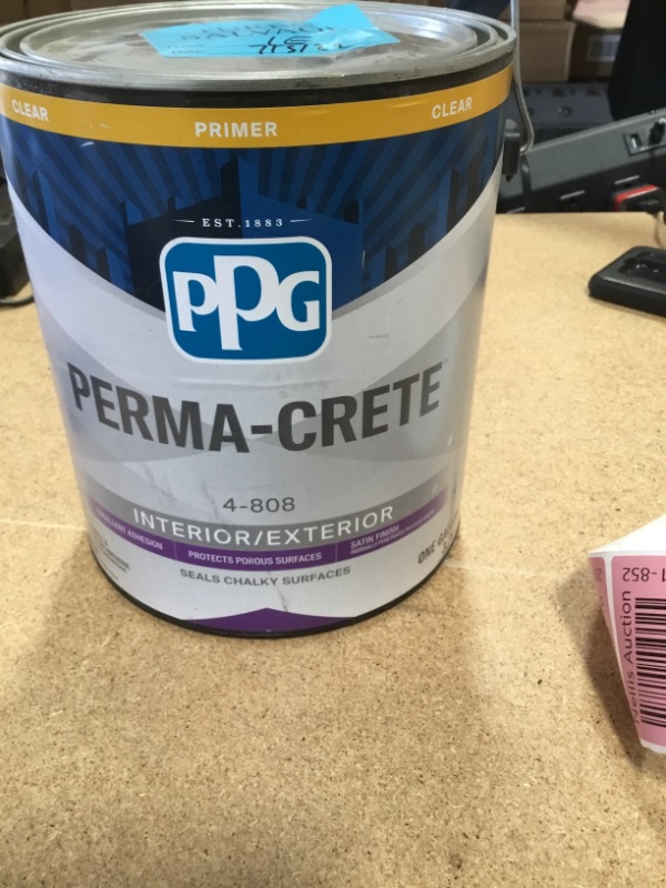 Photo 2 of 1 gal. Clear Satin Interior/Exterior Surface Sealer
*** MINOR DENTS IN CAN 