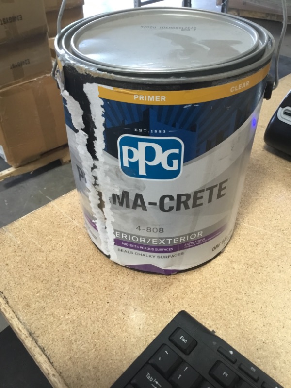 Photo 2 of 1 gal. Clear Satin Interior/Exterior Surface Sealer
*** MINOR DENTS IN CAN 