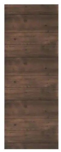 Photo 1 of (LARGE MULTIPLE PUNCTURES) eightdoors 36 in. x 84 in. x 1-3/8 in. Hollow Brown MDF and Pine Core Painted Wood Interior Barn Door Slab