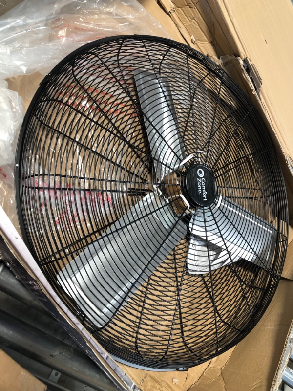 Photo 3 of **PARTS ONLY**

Comfort Zone 30 in. Black High-Velocity Industrial 2-Speed Wall Fan with Aluminum Blades and Adjustable Tilt
