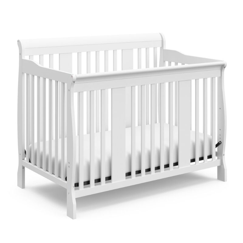 Photo 1 of (MISSING COMPONENTS) storkcraft tuscany convertible crib, white